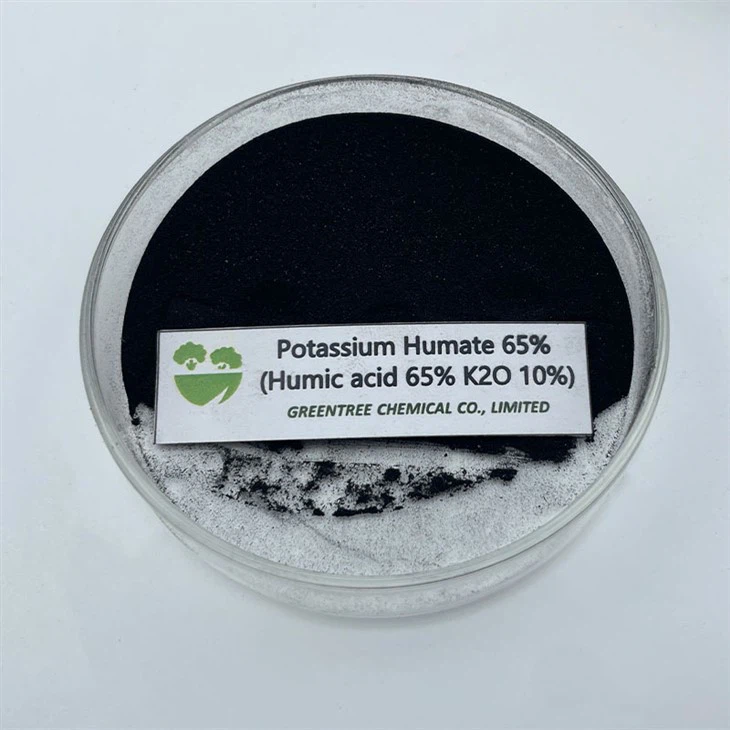 Organic Certified CAS 68514-28-3 Humic Acid Fertilizer Potassium Humate 65%